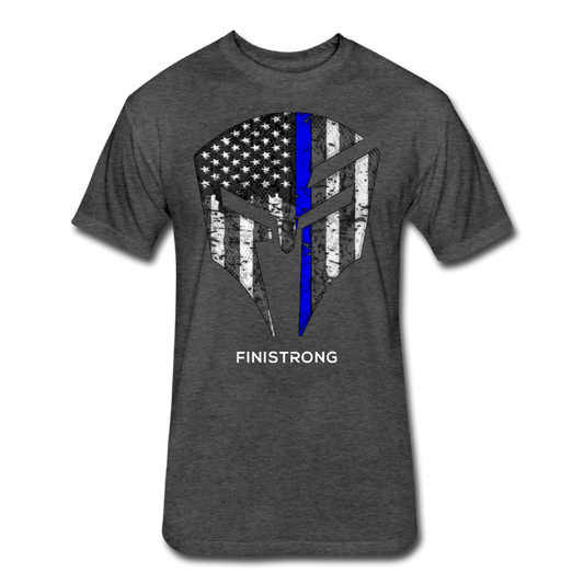 FS Blue Line Logo Men's T-Shirt - heather black