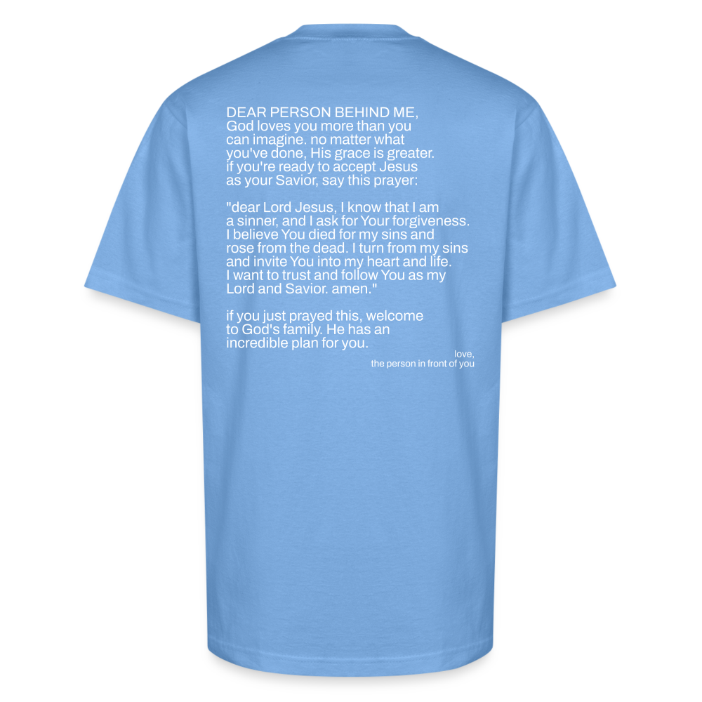 dear person behind - sky blue