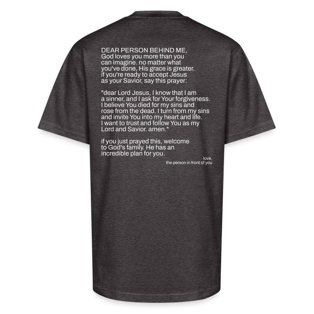 dear person behind - charcoal grey