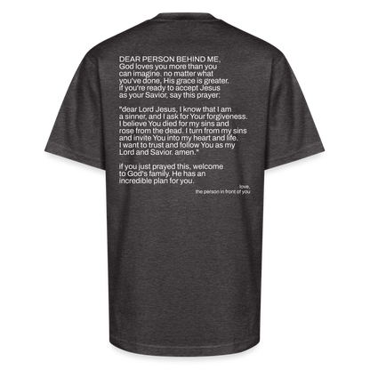 dear person behind - charcoal grey