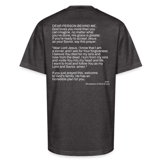 dear person behind - charcoal grey