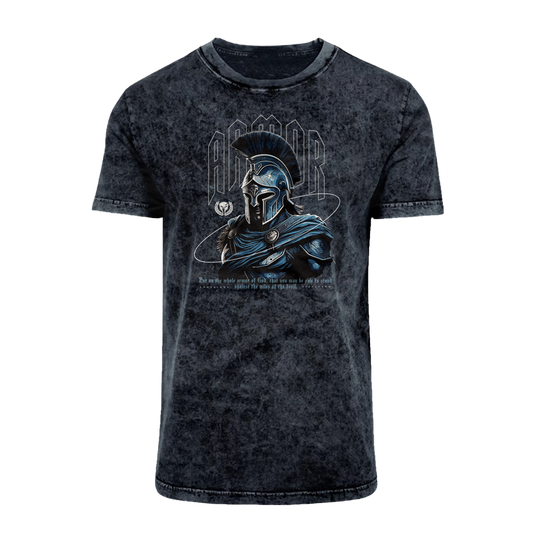 Armor of God - Blue - Acid Washed T-Shirt
