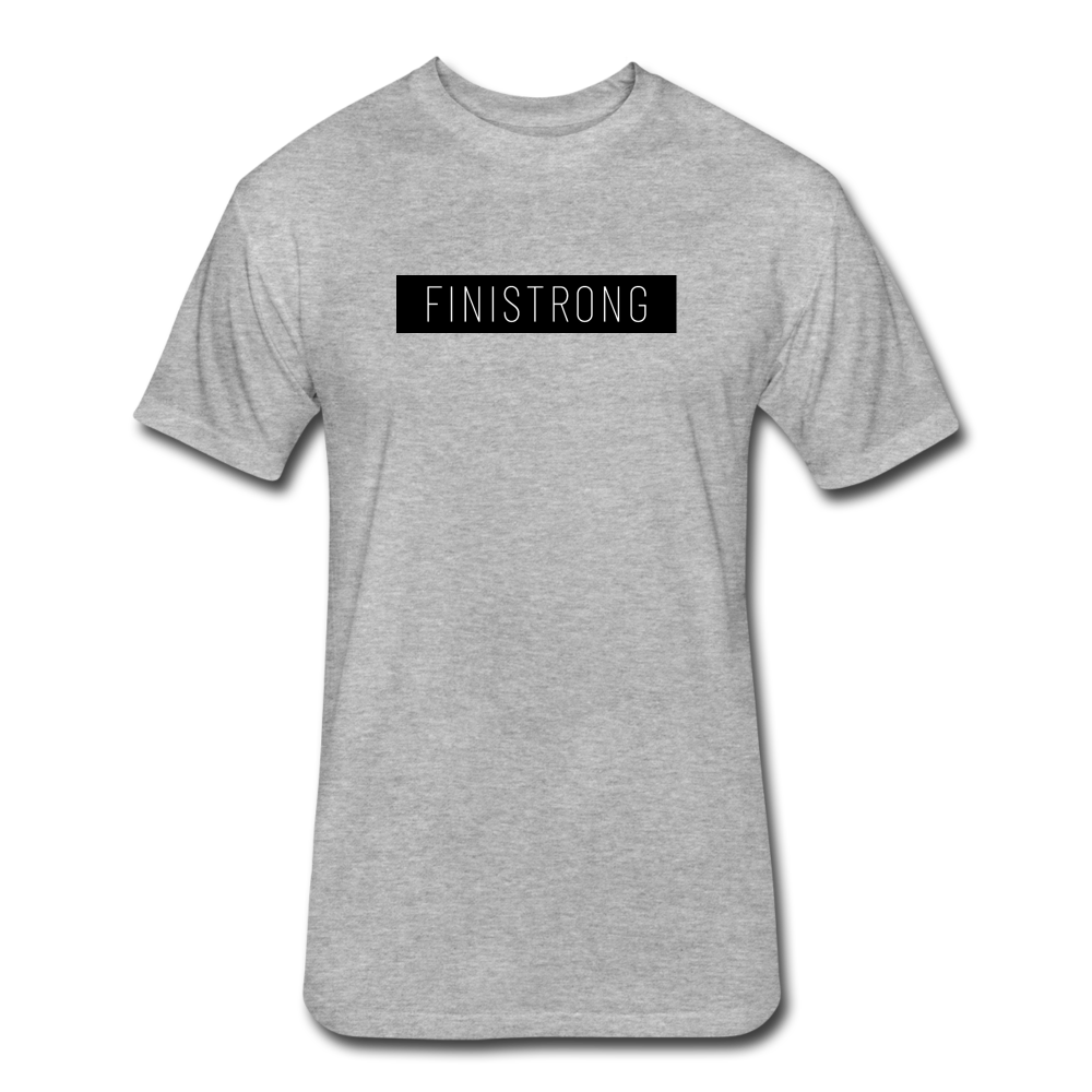 Fitted Cotton/Poly T-Shirt by Next Level - heather gray