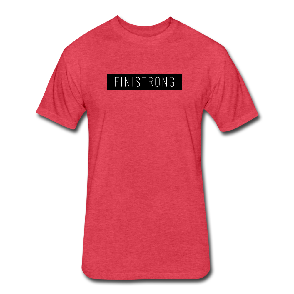 Fitted Cotton/Poly T-Shirt by Next Level - heather red