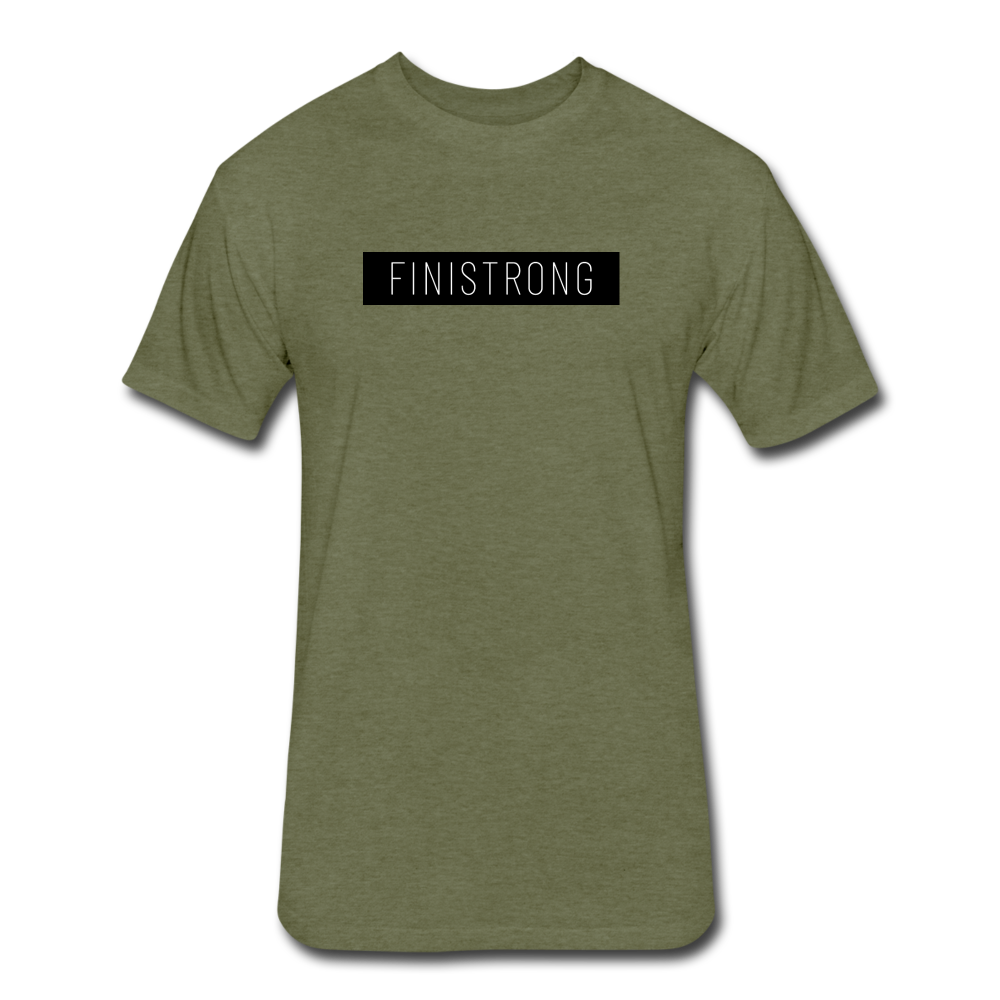 Fitted Cotton/Poly T-Shirt by Next Level - heather military green