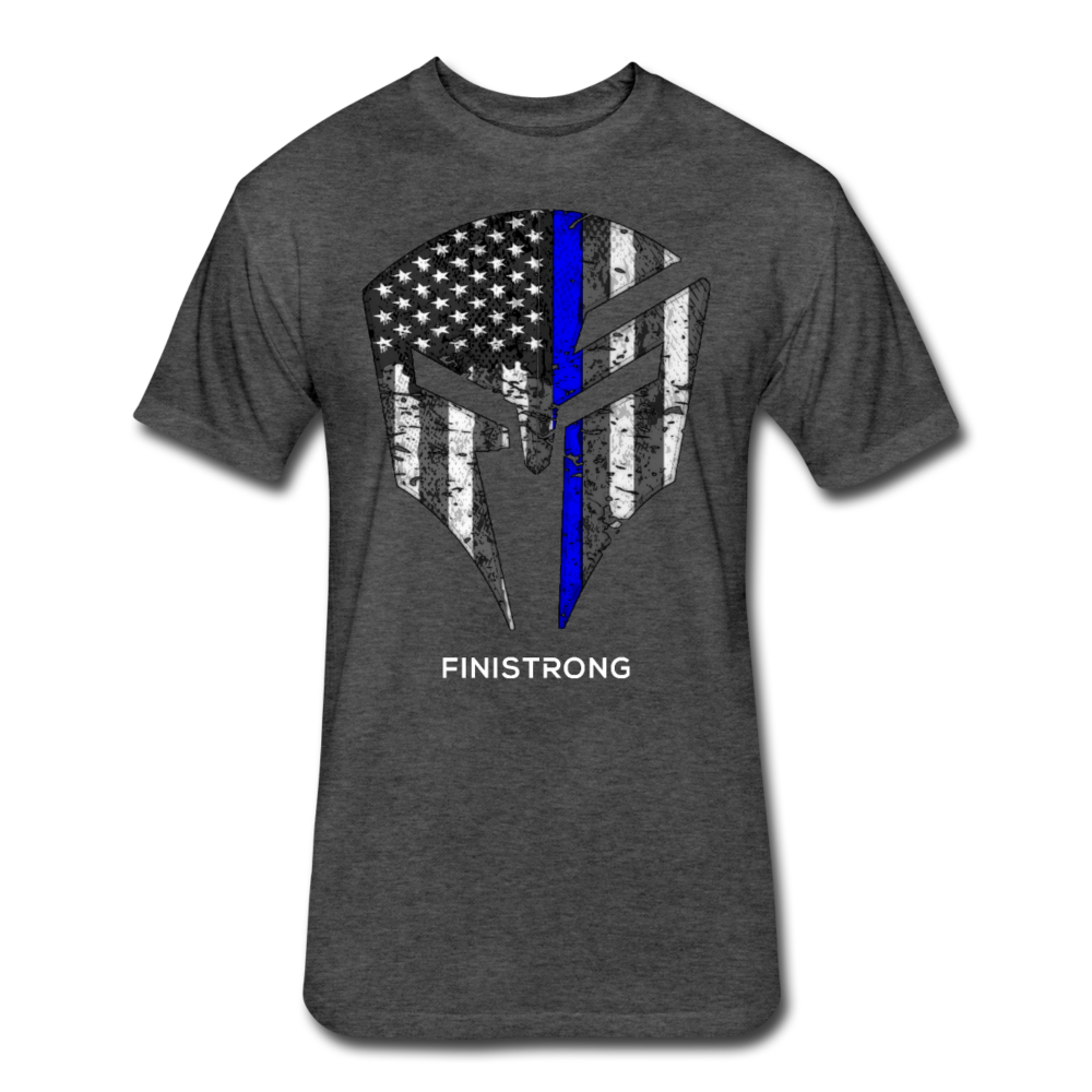 FS Blue Line Logo Men's T-Shirt - heather black
