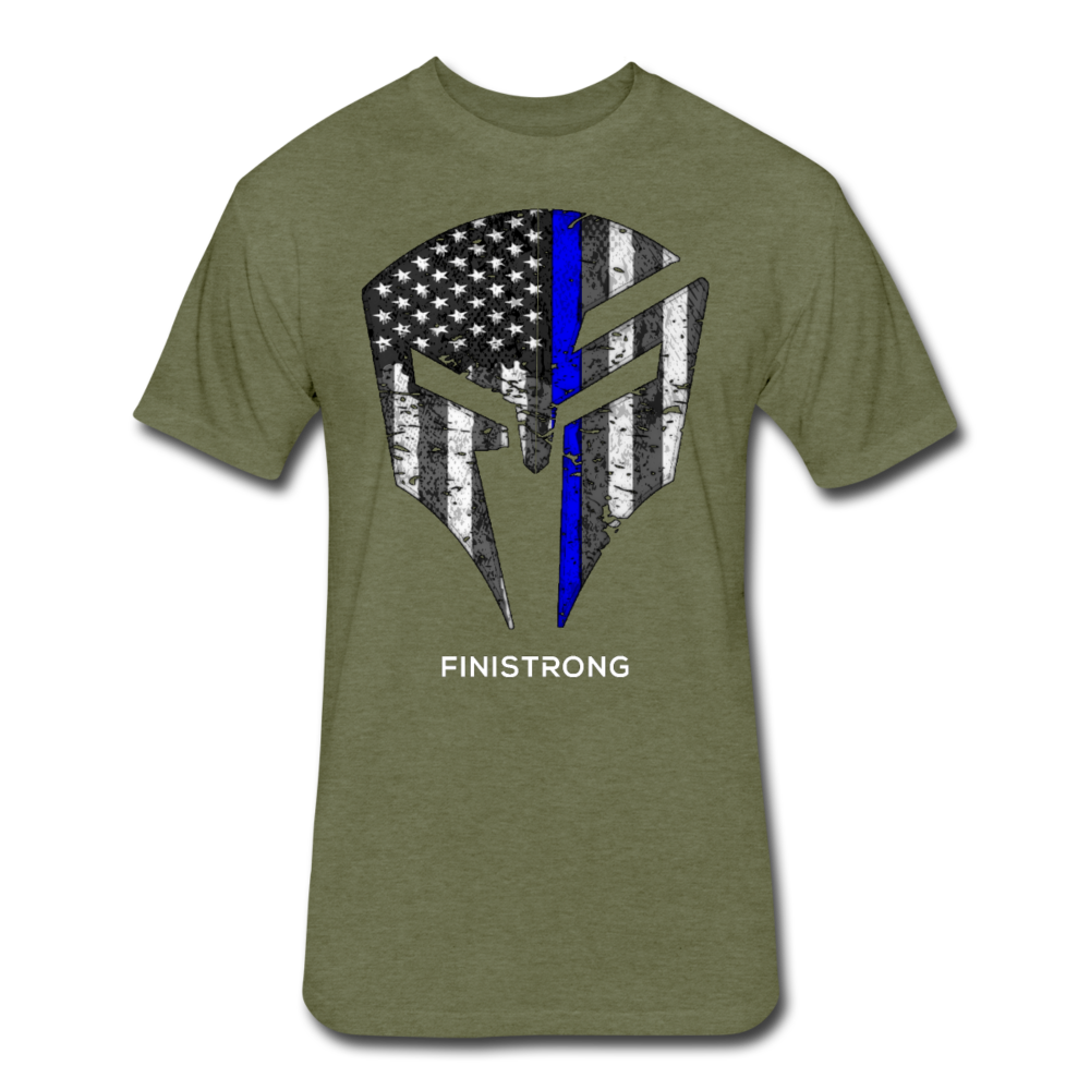 FS Blue Line Logo Men's T-Shirt - heather military green