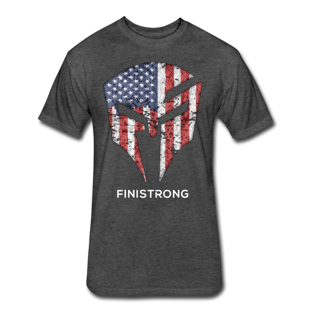 Patriotic Logo Men's T-Shirt - heather black