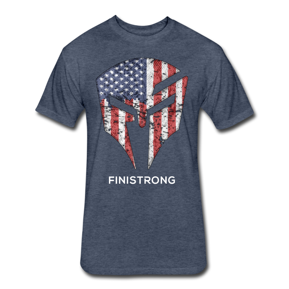 Patriotic Logo Men's T-Shirt - heather navy