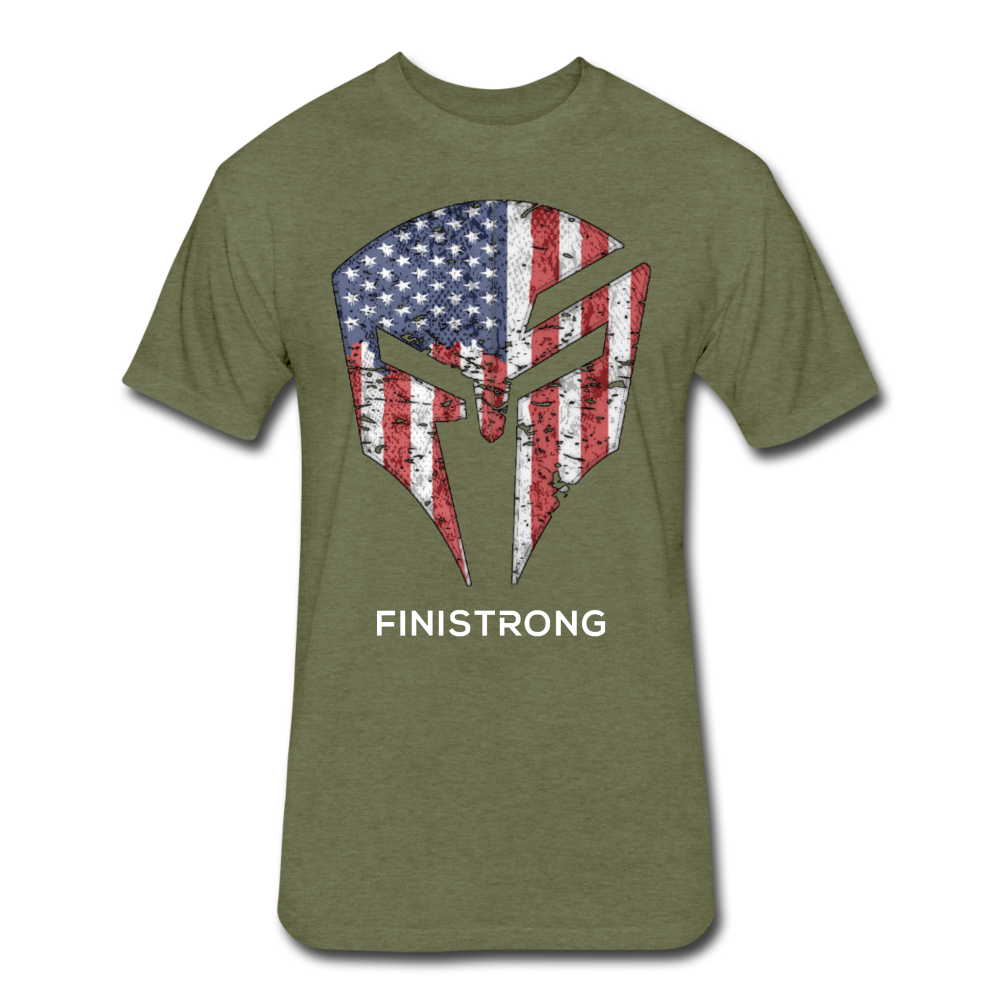 Patriotic Logo Men's T-Shirt - heather military green