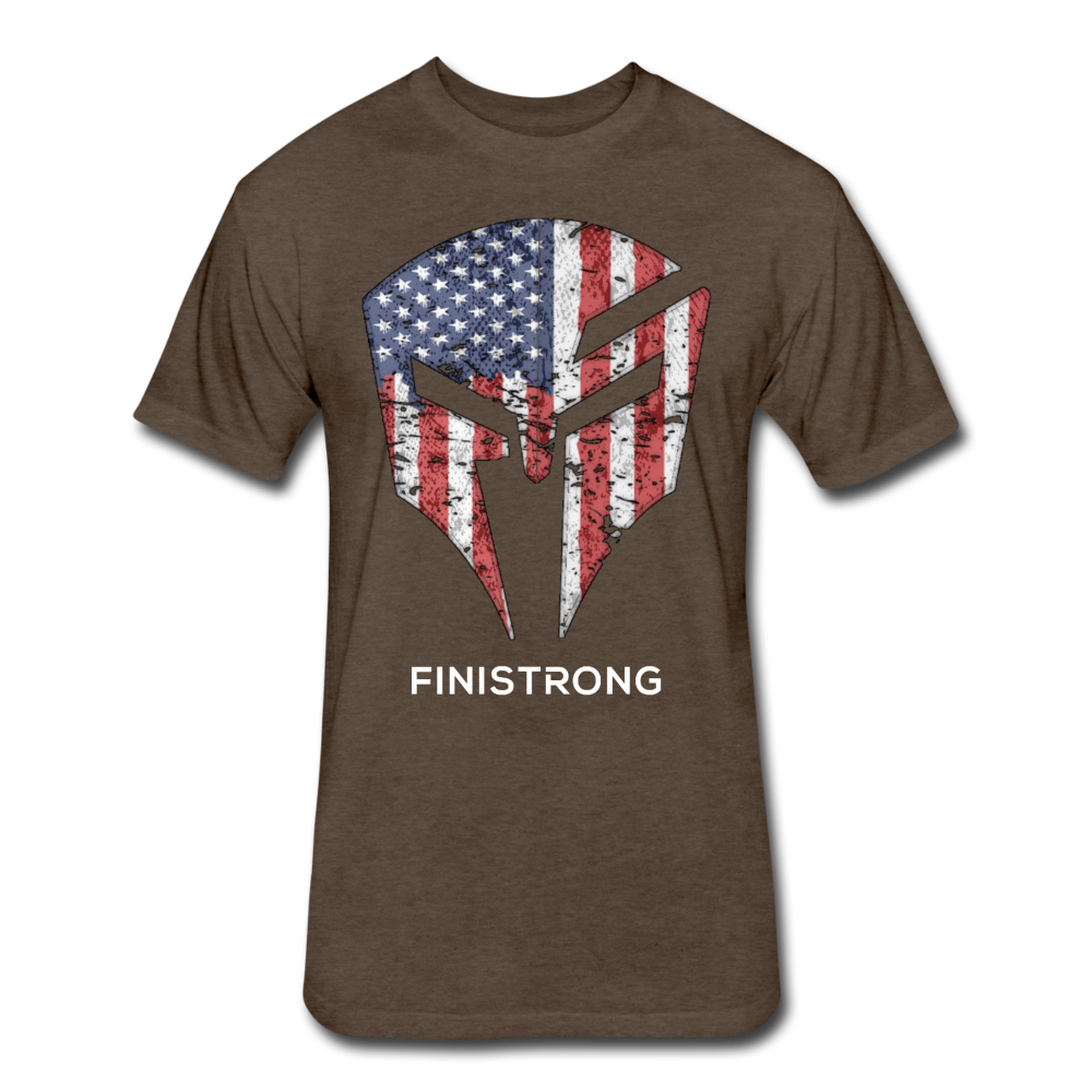 Patriotic Logo Men's T-Shirt - heather espresso
