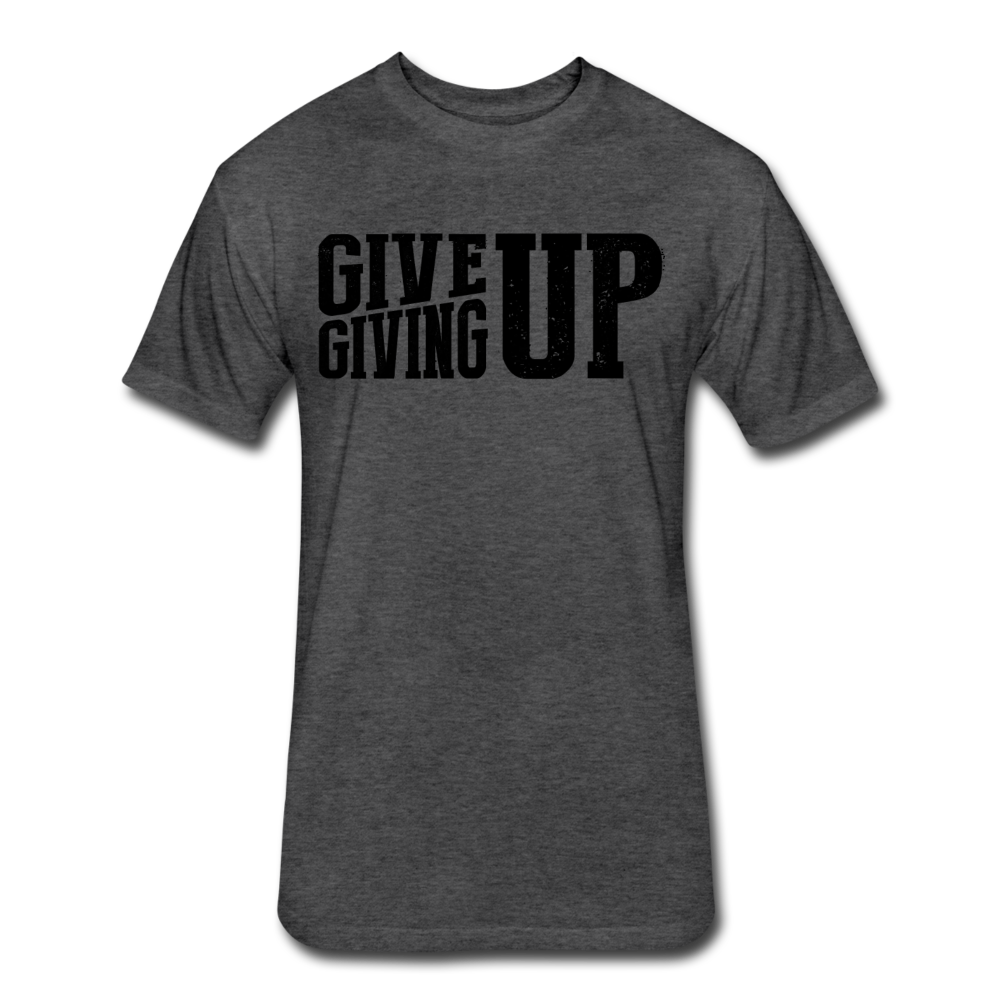 Give Up Men's T-Shirt - heather black