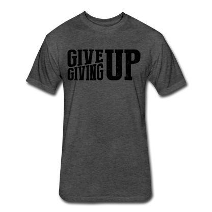 Give Up Men's T-Shirt - heather black