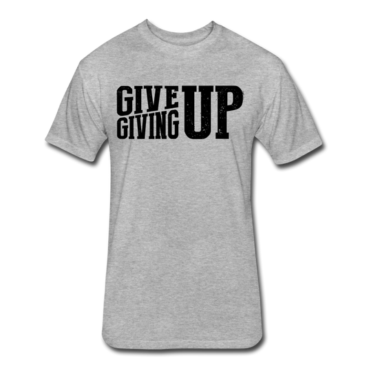 Give Up Men's T-Shirt - heather gray
