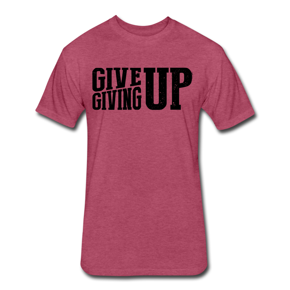 Give Up Men's T-Shirt - heather burgundy