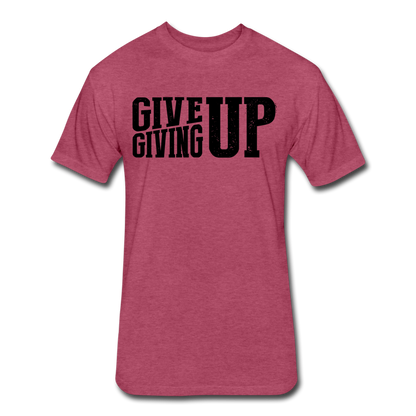 Give Up Men's T-Shirt - heather burgundy