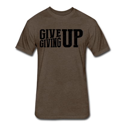Give Up Men's T-Shirt - heather espresso