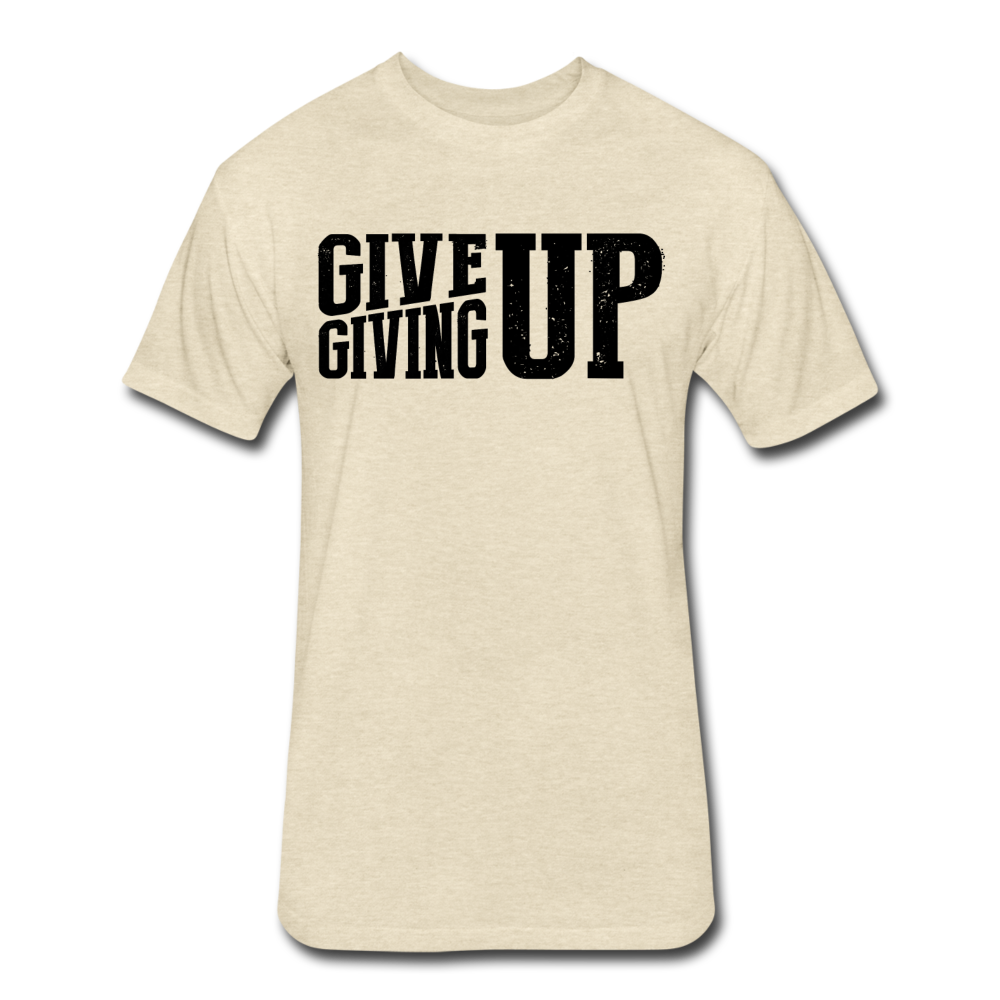 Give Up Men's T-Shirt - heather cream