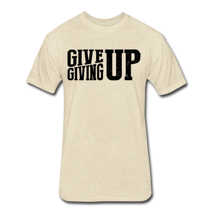Give Up Men's T-Shirt - heather cream