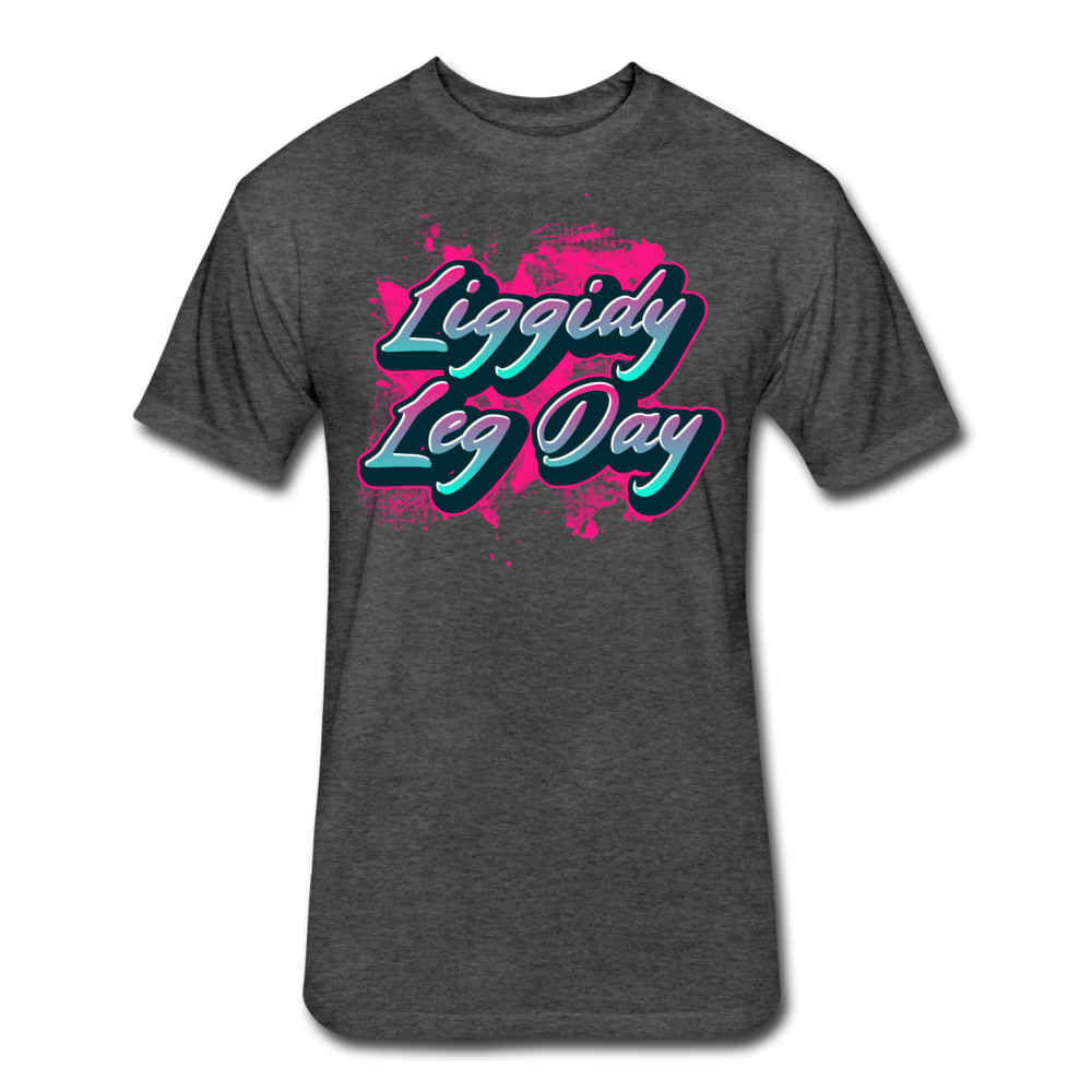 Liggidy Leg Day Men's T-Shirt - heather black