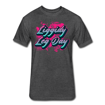 Liggidy Leg Day Men's T-Shirt - heather black