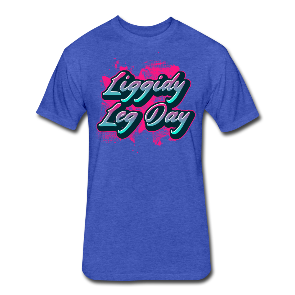 Liggidy Leg Day Men's T-Shirt - heather royal