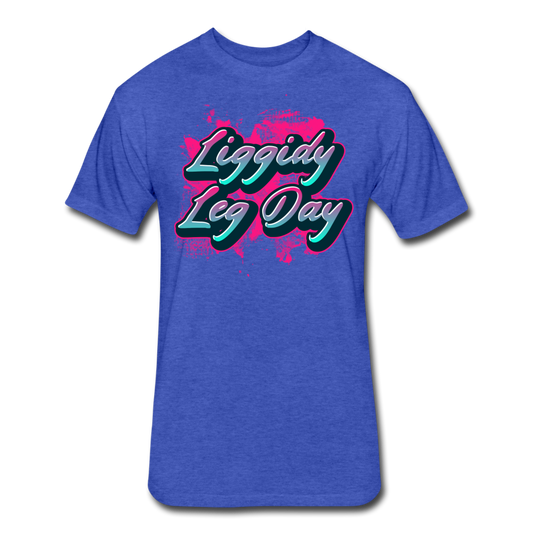 Liggidy Leg Day Men's T-Shirt - heather royal