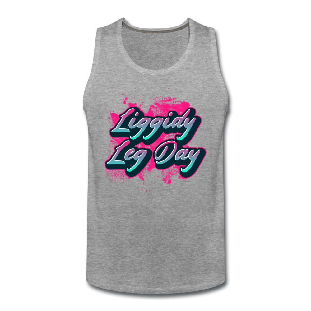 Men’s Liggidy Leg Day Tank - heather gray