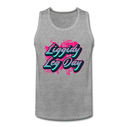Men’s Liggidy Leg Day Tank - heather gray