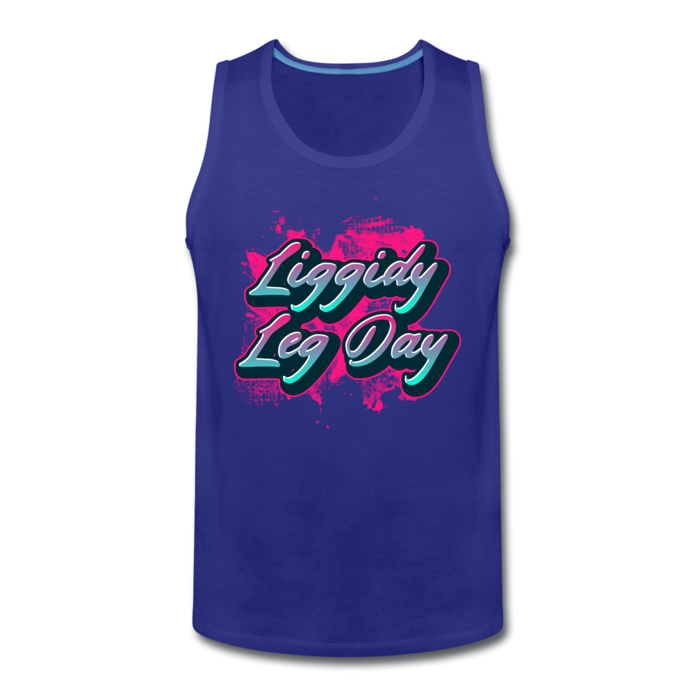 Men’s Liggidy Leg Day Tank - royal blue