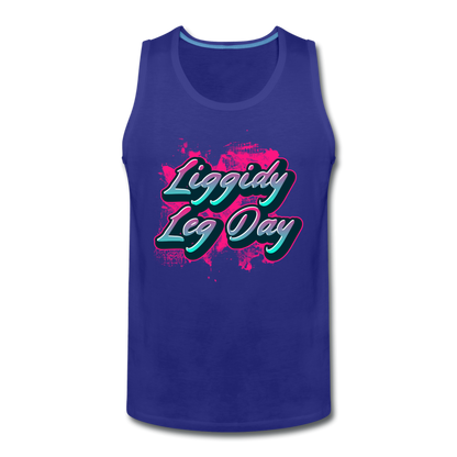 Men’s Liggidy Leg Day Tank - royal blue