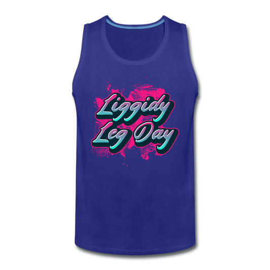 Men’s Liggidy Leg Day Tank - royal blue