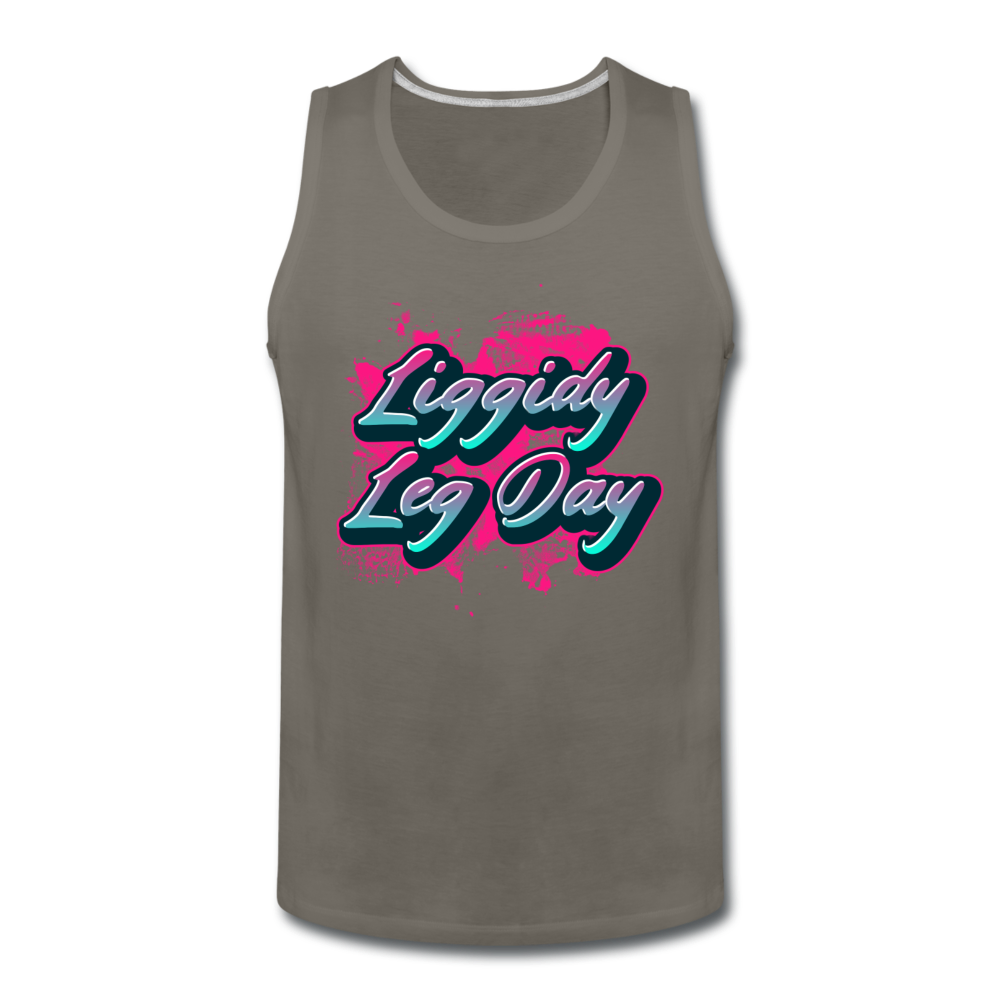 Men’s Liggidy Leg Day Tank - asphalt gray