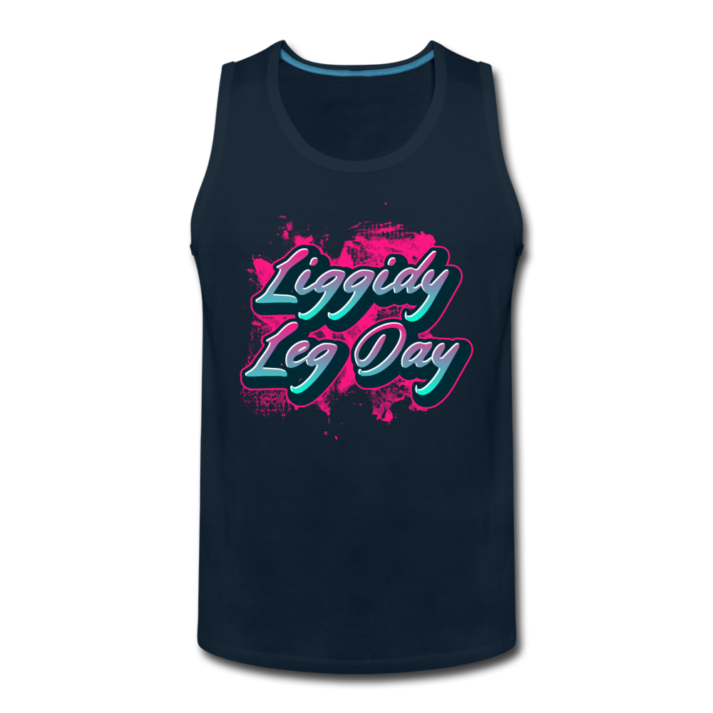 Men’s Liggidy Leg Day Tank - deep navy