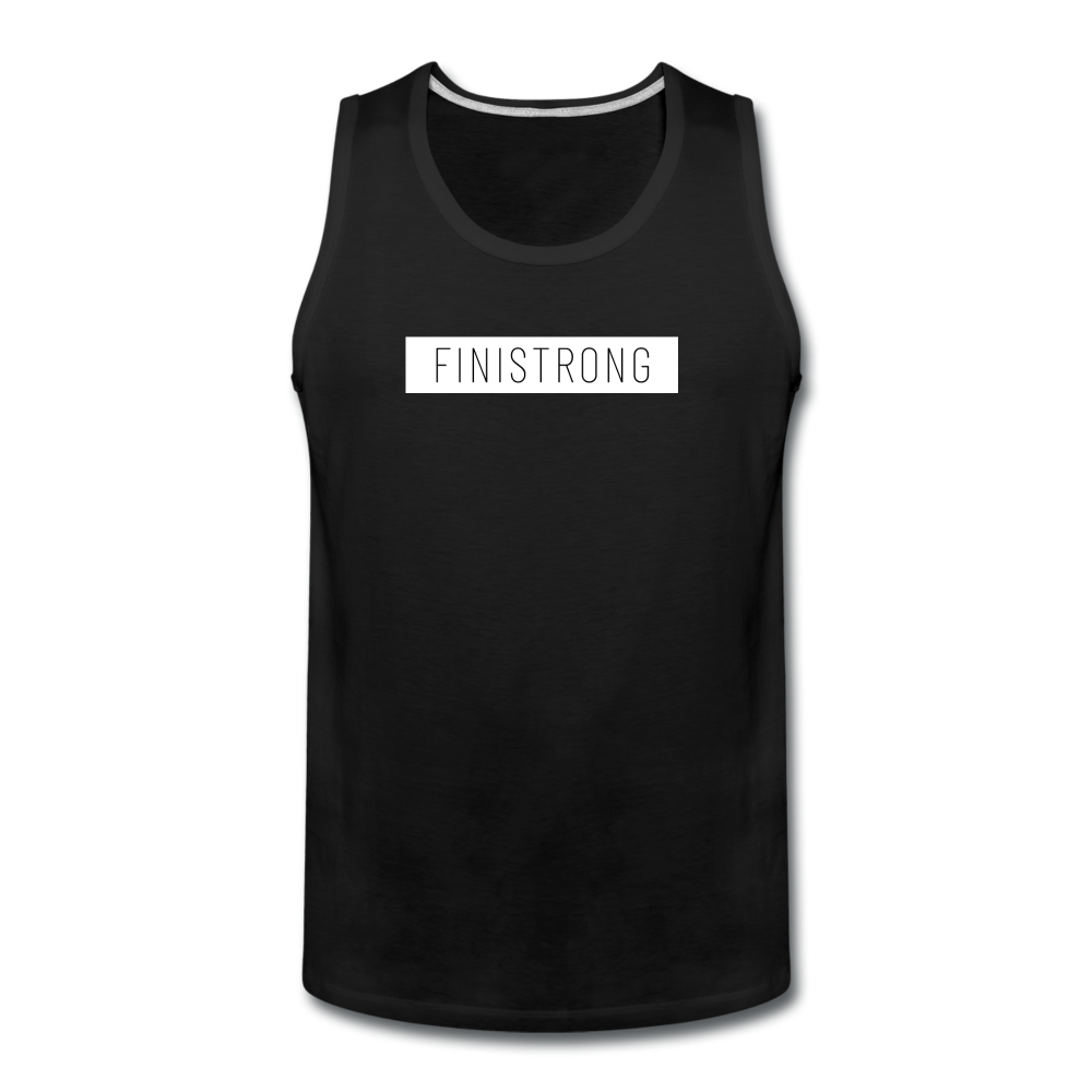 Men’s White Patch Logo Tank - black