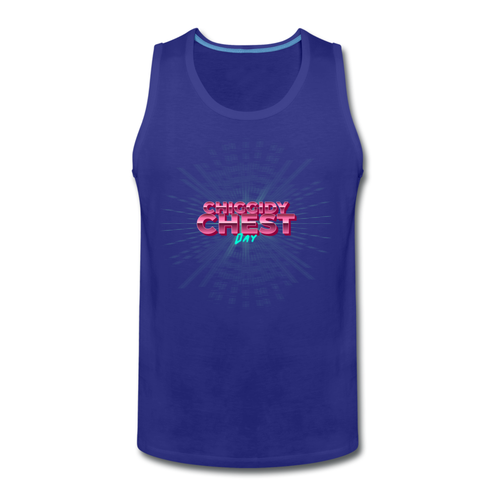 Men’s Chiddidy Chest Day Tank - royal blue