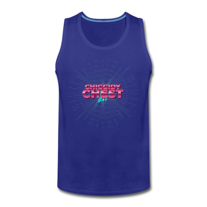 Men’s Chiddidy Chest Day Tank - royal blue