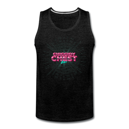 Men’s Chiddidy Chest Day Tank - charcoal gray