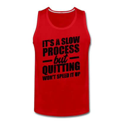 Men’s Slow Process Tank - red