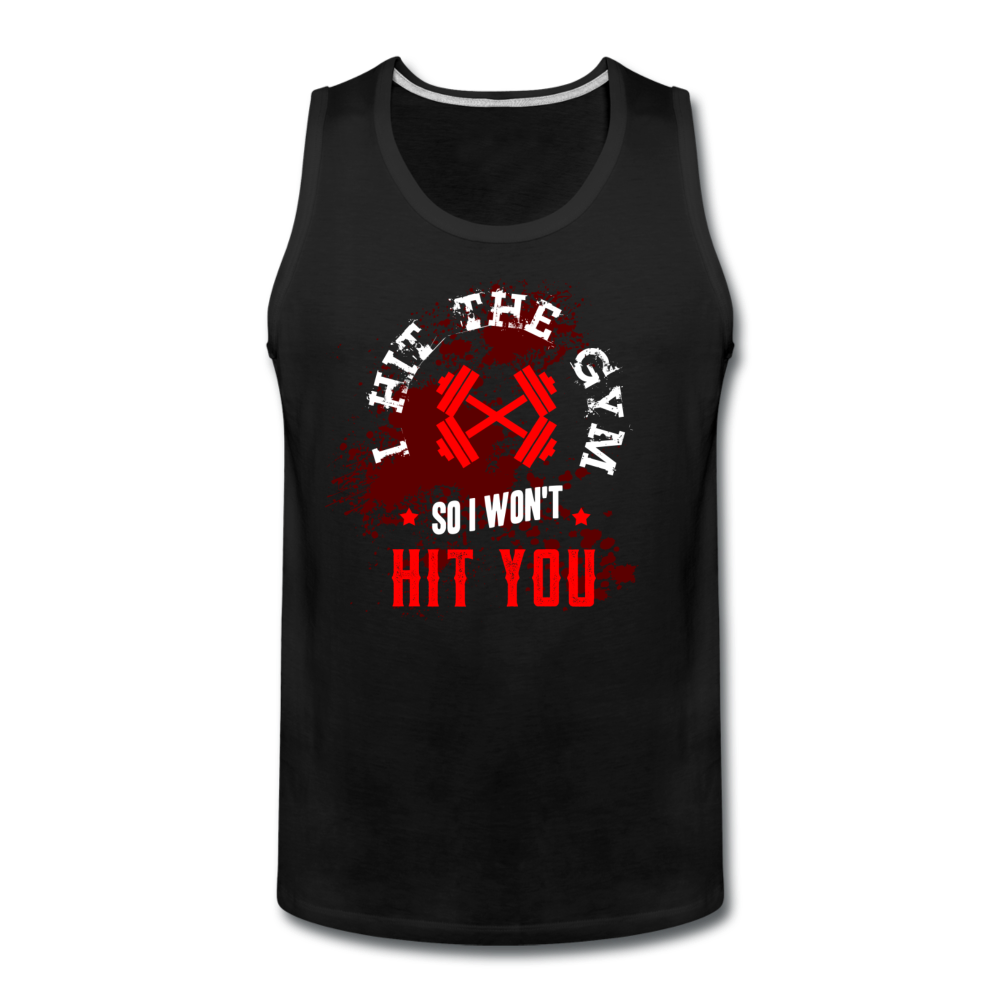 Men’s Hit The Gym Tank - black