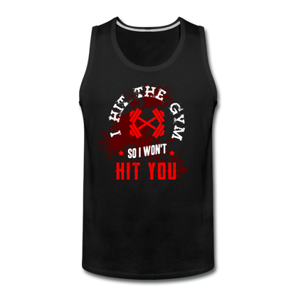 Men’s Hit The Gym Tank - black