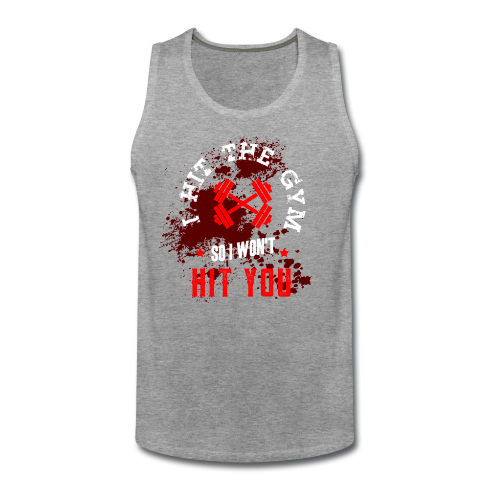 Men’s Hit The Gym Tank - heather gray