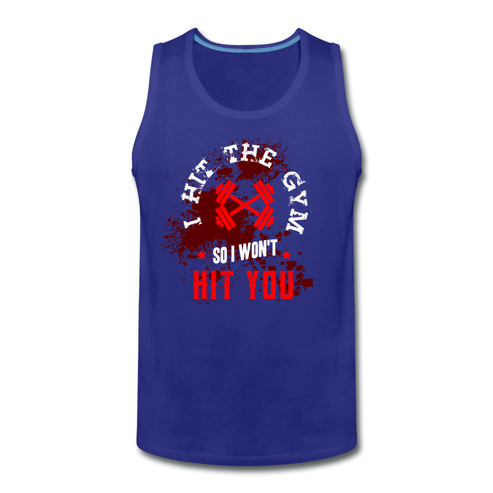 Men’s Hit The Gym Tank - royal blue