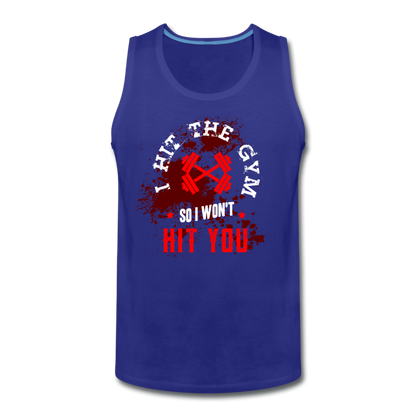 Men’s Hit The Gym Tank - royal blue