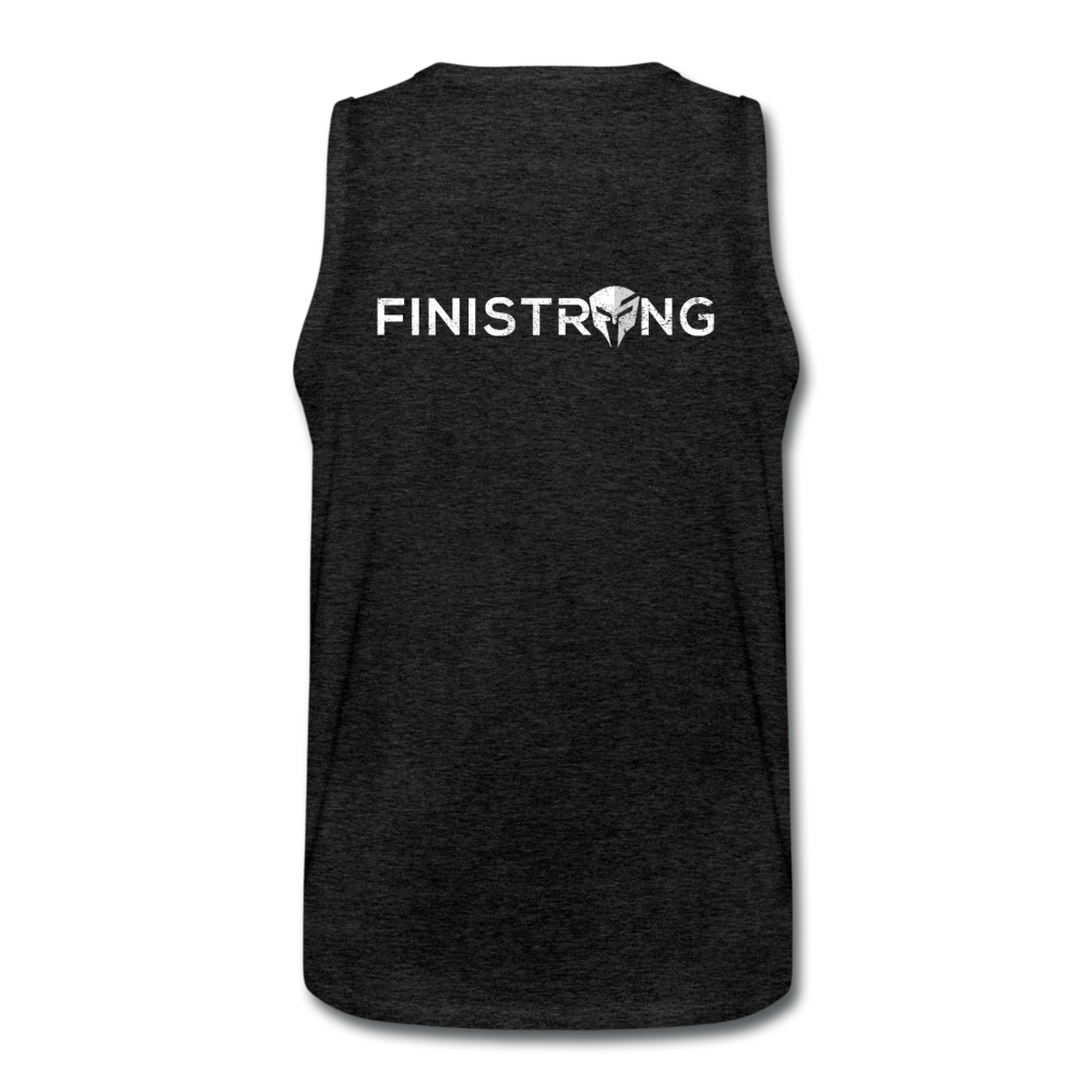 Men’s Hit The Gym Tank - charcoal gray