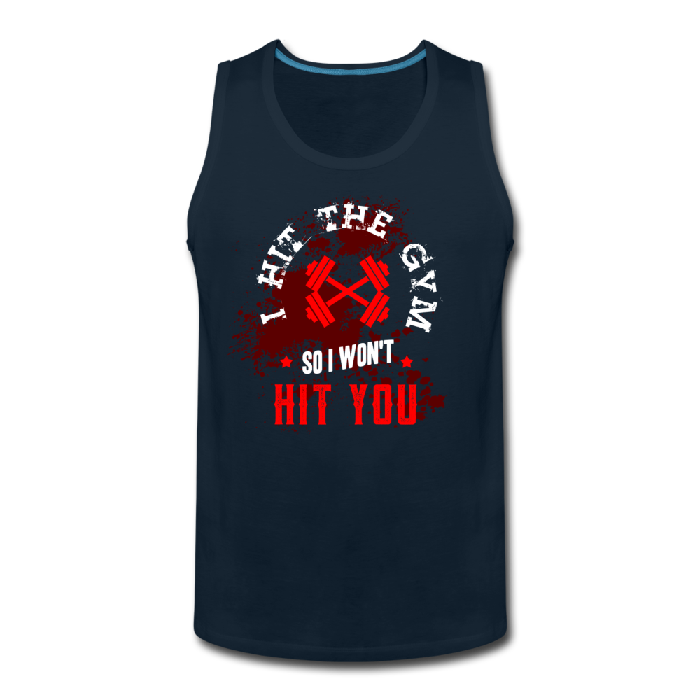 Men’s Hit The Gym Tank - deep navy
