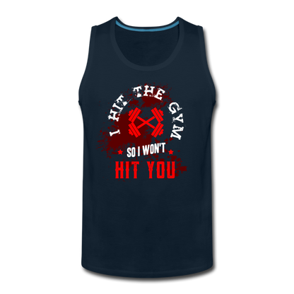 Men’s Hit The Gym Tank - deep navy