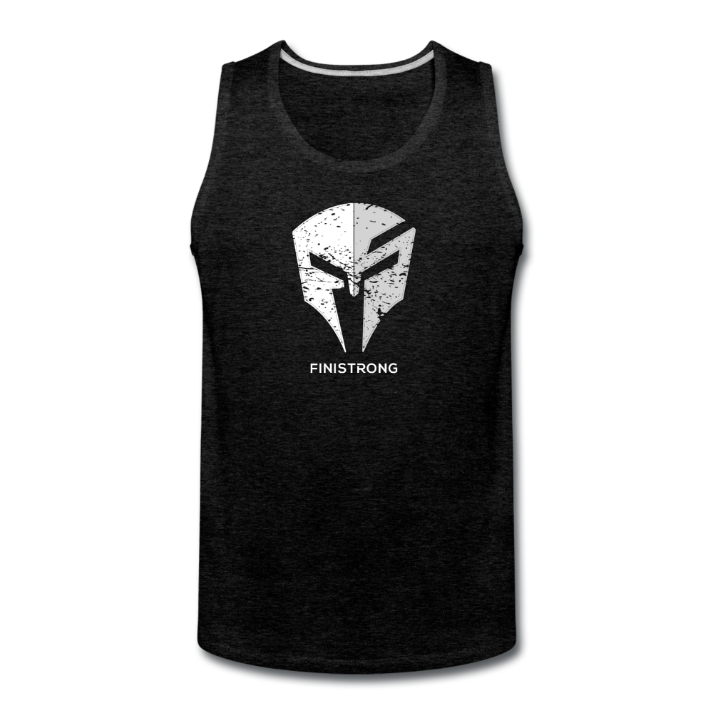 Men’s FS Helmet Logo Tank - charcoal gray
