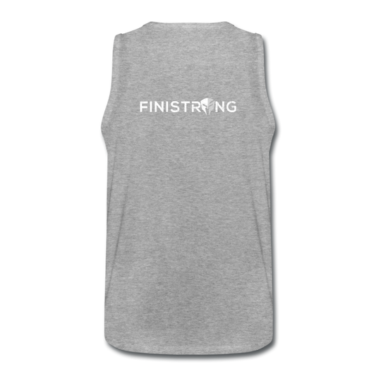 Men’s Weak Is Dangerous Tank - heather gray