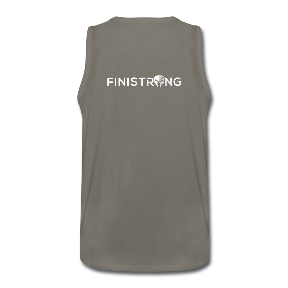 Men’s Weak Is Dangerous Tank - asphalt gray
